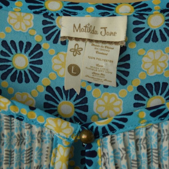 Matilda Jane Blue and White Blouse - Picture 7 of 8